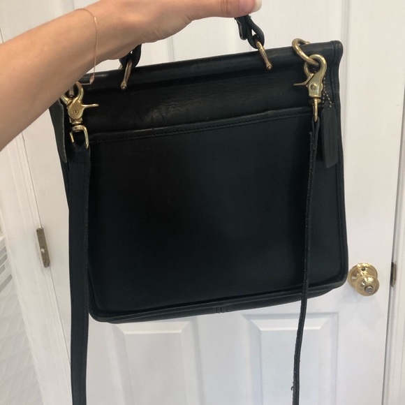Vintage coach black messenger bag - Picture 4 of 6